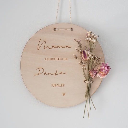 Wandbild "Danke Mama"