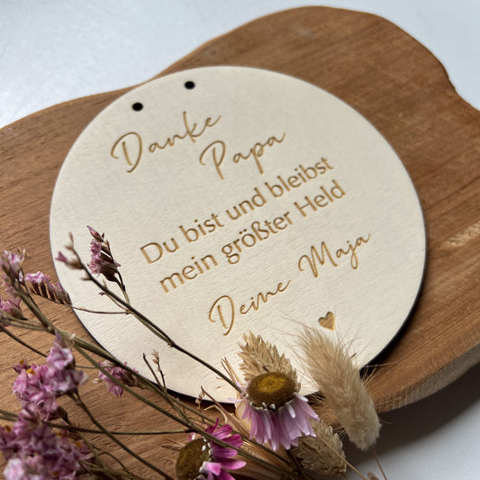 Wandbild "Mama/Heldin" - "Papa/Held"