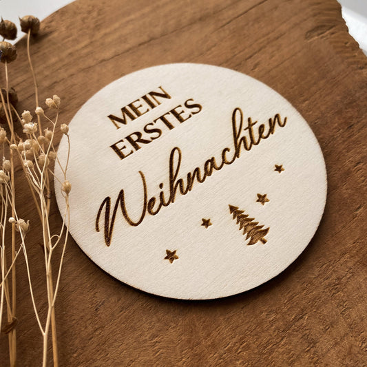 Meilensteinkarte "mein erstes Weihnachten"