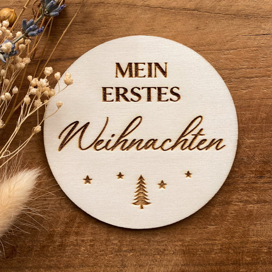 Meilensteinkarte "mein erstes Weihnachten"