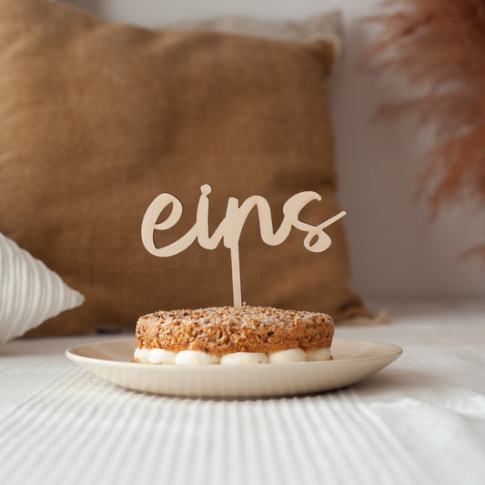 Cake Topper "Zahl", deutsch