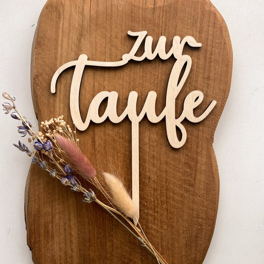 Cake Topper "zur Taufe"