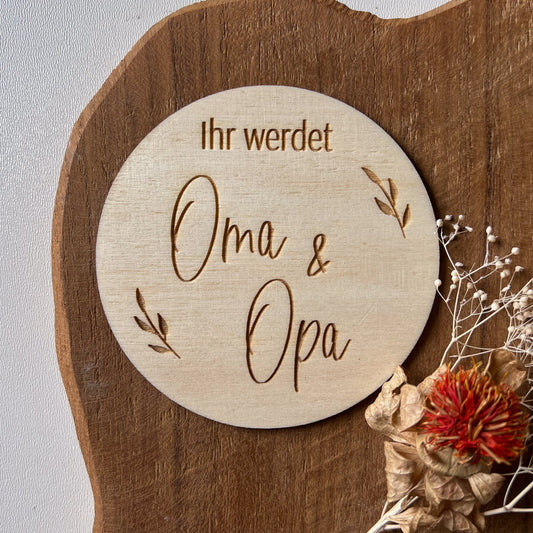 Meilensteinkarte "Ihr werdet Oma & Opa"