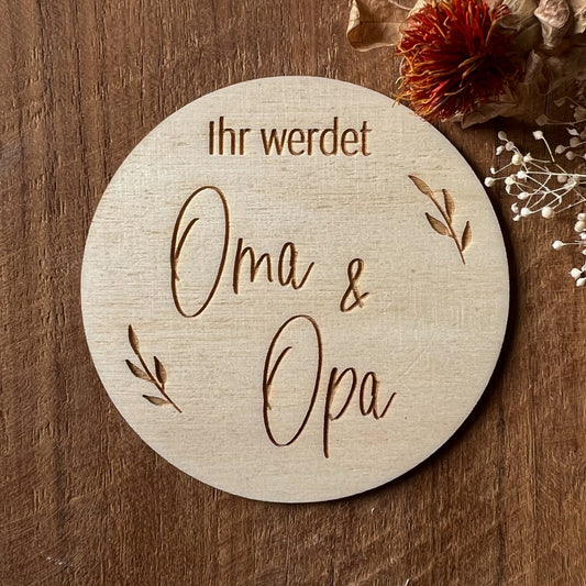 Meilensteinkarte "Ihr werdet Oma & Opa"